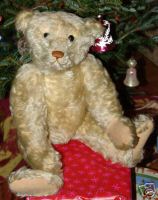 WHITE Steiff Teddy Bear